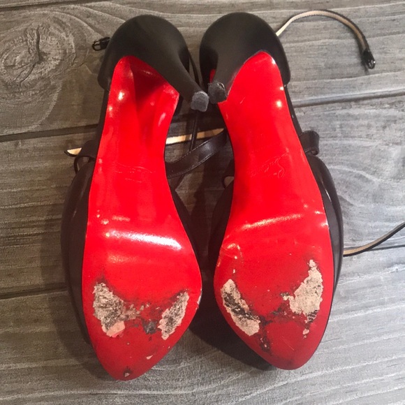 Tower Sky High Platform Peep Toe High Heels - Picture 6 of 8